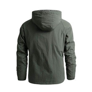 Personalizable Sudadera con capucha de los hombres Casual con cremallera al aire libre Rushing Wear Windbreaker Chaqueta con capucha a prueba de agua - Product Image 5