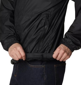 La mejor chaqueta cortavientos deportiva de verano para correr para hombre, logotipo personalizado, a prueba de viento, impermeable, con cierre de cremallera, estilo estampado de tela informal - Product Image 5
