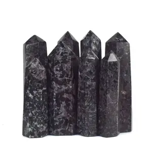 קריסטל טבעי אינדיגו wand קוורץ gabbro obelisk מגדלים נקודת קישוט על ידי קריסטל alif ואגטה