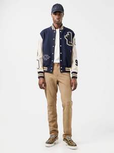 Wholesale Custom Designer New Fashion Warm Winter Bomber Letterman College Custom Varsity Men's Basketball Letterman Jackets - Product Image 5