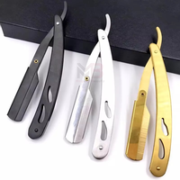 Oferta Especial: Nuevo Diseño de Alta Calidad, Maquinilla de Afeitar Profesional de Acero Inoxidable para Barbería, Afeitado en Húmedo, de Una Sola Hoja