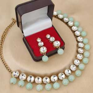 Hermoso collar Kundan de calidad superior con pendientes, collar elegante tradicional indio para mujer, conjunto de último Escote de tendencia - Product Image 5