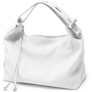 Sac fourre-tout en cuir de mouton véritable personnalisé, design bandoulière pour femme - Product Image 1