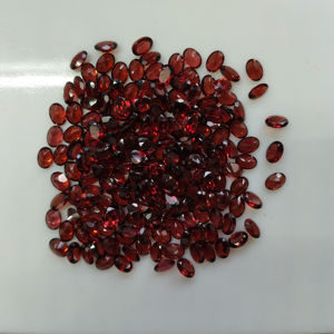 พลอยโกเมนสีแดงธรรมชาติ 7x5 มม. ทรงรี คุณภาพดีที่สุด สำหรับทำเครื่องประดับ - Product Image 5