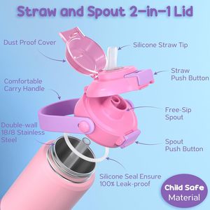 32oz Vacuum Insulated Stainless Steel Sports <b>Water</b> <b>Bottle</b> for <b>Gym</b> Travel Camping-BPA Free 12-24hr Thermal Minimalist Design - Product Image 4