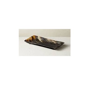 Bandeja de servicio de cuerno de búfalo para el hogar, vajilla de cocina, bandeja de servicio, Color de cuerno Natural, producto hecho a mano, diseño personalizado para la venta - Product Image 2