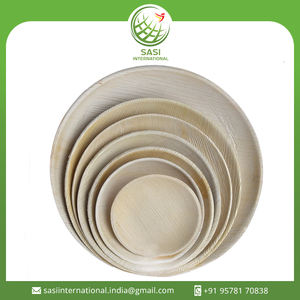 Assiette à dîner et vaisselle jetables biodégradables en feuille de palmier ronde et plate de 30 cm pour les événements de mariage et le service de nourriture - Product Image 2