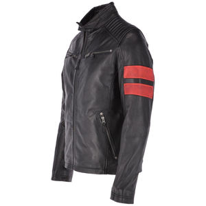 Chaqueta de cuero de diseño de moda de alta calidad para hombre recién llegada chaqueta de cuero de motocicleta para hombre chaqueta de cuero para hombre - Product Image 6