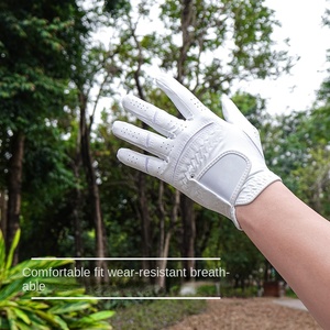 Gants de golf de sport en cuir de mouton pour hommes respirants et résistants à l'usure antidérapants pour la main gauche et la main droite Vente en gros d'usine - Product Image 1
