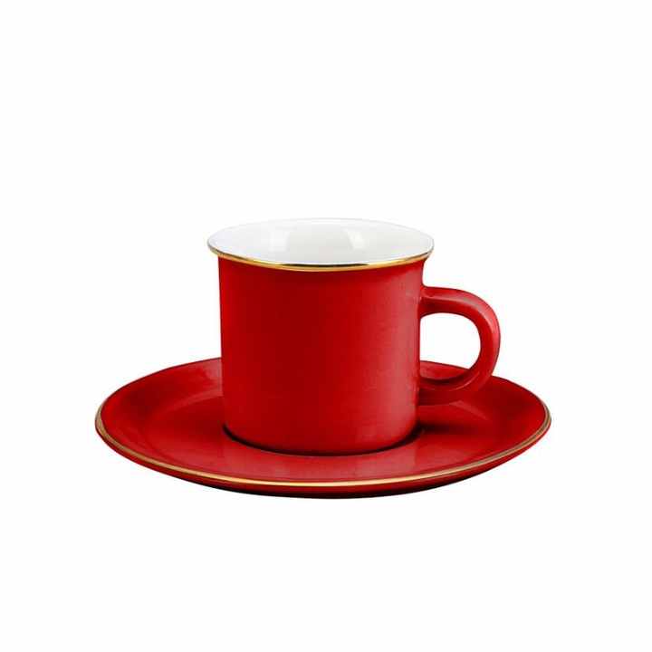 Emsan Kısmet Red 6 Person Coffee Cup Set 90 ml