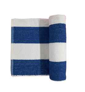 Unique Style Striped Pattern Pure Cotton Beach <b>Towel</b> Water Absorbent <b>Terry</b> Cabana at an Price - Product Image 2