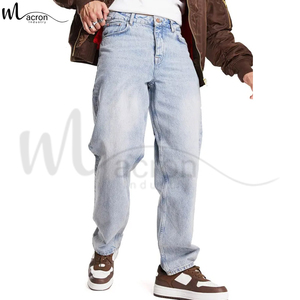 Pantalons en jean droits mi-hauts respirants de style unique, de qualité supérieure, confortables, avec service OEM de différentes couleurs - Product Image 5