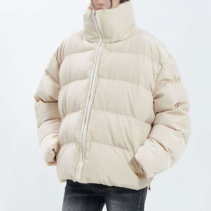 Blouson matelassé d'hiver 2026 personnalisé pour homme avec logo, en polyester/nylon respirant et écologique, manteau bulle de créateur noir pour l'extérieur - Product Image 3