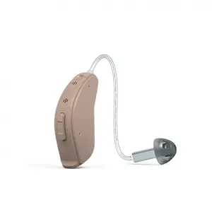 GN Re Sound BTE RIC слуховой аппарат, не перезаряжаемый, недорогой ключ 262, 6 каналов, слуховые аппараты бежевого цвета, 312 аккумулятор открыт