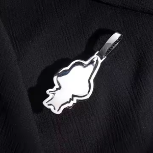 Trendy Hip Hop Jewelry Pendant 1,2,3,4 Inch with Lab Grown Diamonds Premium Iced Out Necklace for Men USA - Product Image 4