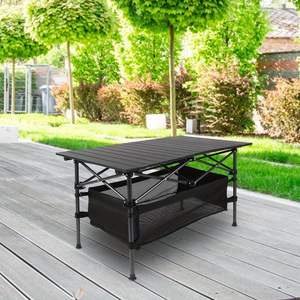 Nw 6LBS leggero in alluminio pieghevole tavolo da campeggio portatile all'aperto Picnic spiaggia barbecue Grill cortile Van vita con borsa per il trasporto - Product Image 6