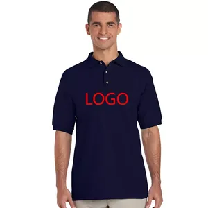 100% algodón Box Fit recortado de gran tamaño para Polo camiseta para hombres ropa de calle camiseta lisa hombro caído patrón sólido de punto - Product Image 6