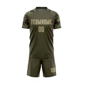 Venta al por mayor de alta calidad de los hombres de fútbol uniforme personalizado equipo de ropa deportiva transpirable con ajuste cómodo para los partidos de fútbol - Product Image 1