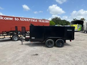 Remorques à benne basculante bon marché 6X12 4 'SIDES REMORQUE à benne basculante camion à benne basculante lourd remorque à benne basculante - Product Image 3