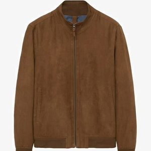 Chaqueta de Invierno Unisex de Lona Morada con Cierre Completo, Cuello Alto, Cortavientos Transpirable, Estilo Universitario, Béisbol, Bomber, Ropa Urbana - Product Image 1