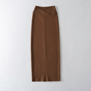 กระโปรงแมกซี่ทรงเอไลน์ลำลองสำหรับผู้หญิงผ้าสแปนเด็กซ์/ โพลีเอสเตอร์ป้องกันไฟฟ้าสถิตย์สไตล์ฤดูใบไม้ร่วง - Product Image 3