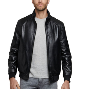 Premium Quality Men's <b>Leather</b> <b>Jacket</b> Casual Outerwear with Breathable Size for <b>Winter</b> Factory Direct Sale <b>Leather</b> <b>Jacket</b> - Product Image 2