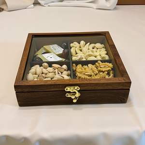 <b>Wooden</b> Dry Fruit <b>Partition</b> Box | Premium Handmade Finish | Factory Direct Wholesale - Product Image 2