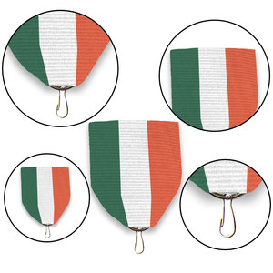 Vente en gros de rideaux de ruban de médaille d'uniforme personnalisés au design personnalisé style double face en tissu gros-grain - Product Image 1