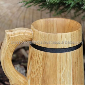Taza de Café de Madera con Diseño Cultural, Producto de Exportación de Alta Calidad de la India, Artesanía Hereditaria - Product Image 6
