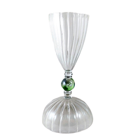 Verre à vin unique en borosilicate soufflé à la main, transparent, capacité 200-300 ml, pour événements de luxe vintage