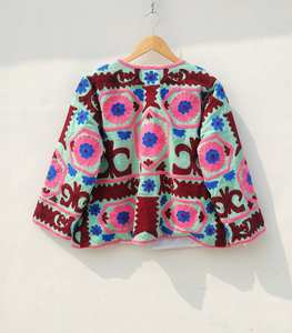 Luxury Range Creative Winter Wear Wholesale Price Beautiful Hand Crafted Embroidered Women Bohemian Style Fur Jackets Wholesale - Product Image 5