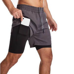 <b>Mens</b> Running <b>Shorts</b> With Pockets Women High <b>Waisted</b> Athletic Workout Gym With Liner 2 in 1 Flowy <b>Shorts</b> - Product Image 3