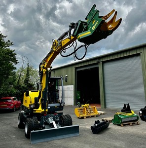 รถขุดไฮดรอลิกแบบล้อเคลื่อนที่ได้สูง Wacker Neuson EW65 ขนาด 13 ตัน เครื่องยนต์ Laidong ความจุบุ้งกี๋ 2.1 เมตร ประหยัดน้ำมัน - Product Image 5