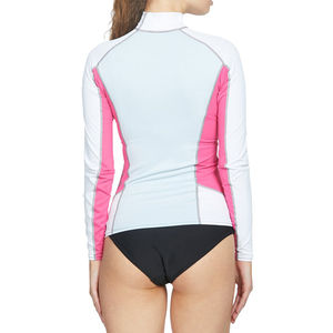 Vente chaude, conception OEM personnalisée, rashguard à manches longues pour femmes, spandex/polyester, respirant, séchage rapide, écologique, qualité supérieure - Product Image 3