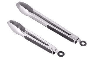 BBQ Locking Tongs Set Stainless Steel with Silicone Grip Heat Resistant Kitchen Grill Tongs <b>Cooking</b> Tools Durable - Product Image 3