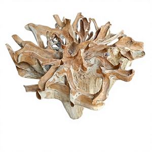 Mesa de centro de raíz de teca, mueble comercial, mesa única, mueble de hotel, material de madera dura - Product Image 1