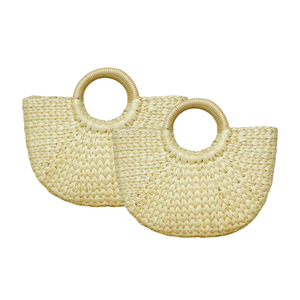 Panier de rangement en jacinthe d'eau naturelle pour l'organisation de livres ou de jouets de haute qualité - Product Image 1