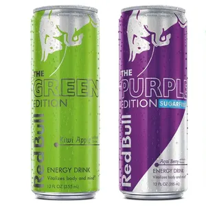 Bebida energética Redbull con todos los sabores disponibles en stock