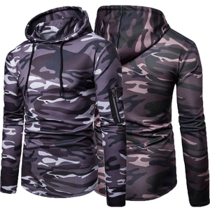 Vente chaude Hommes Confortable 100% Coton Camouflage Sweat À Capuche Personnalisé Sweat Pour La Saison D'hiver - Product Image 4