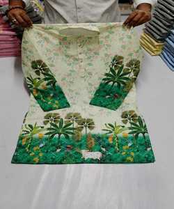 Último estilo pijama tela nueva tendencia pollo corto Kurta invierno Khadi algodón Pijama AchkanBandhgalaSherwani - Product Image 3