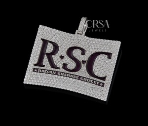 Gran oferta, colgante de moda personalizado hecho a mano con acabado, colgante de Hip Hop personalizado de plata 925, joyería con diamantes de moissanita - Product Image 3