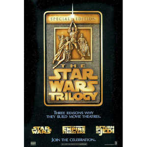 Tarjeta postal de la trilogía de Star Wars para decoración de pared - Product Image 1