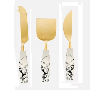 Ensemble de couverts de restaurant durables en acier inoxydable poli miroir de haute qualité, design moderne occidental, manche en bois - Product Image 5