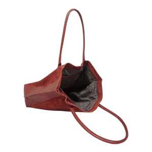 กระเป๋าโท้ทหนังกลับคุณภาพเยี่ยมพร้อมการจับคู่หนังแท้ลายจระเข้ขัดเงาผู้ผลิตชั้นนำของอินเดีย - Product Image 5