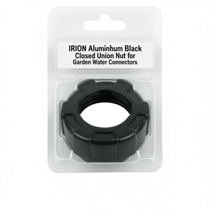 Écrou d'union fermé en aluminium noir IRION pour raccords d'irrigation de jardin - Product Image 3