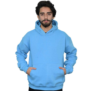 Jersey de algodón pesado de alta calidad para hombre, sudaderas con capucha lisas de gran tamaño de Hip Hop de calle alta, sudaderas con capucha sin cordón - Product Image 1