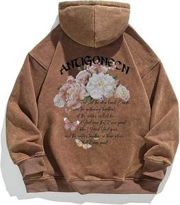 Sudadera con Capucha con Estampado del Logotipo de Stock Angel, 360 g/m², Felpa Francesa, 100% Algodón, Lavada al Ácido, Estilo Vintage, Talla Grande - Product Image 2