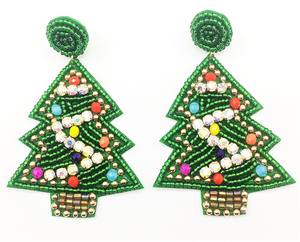 Nouveau produit de noël, cloches de flocon de neige en diamant, ornements d'oreille, arbre de noël, bijoux, boucles d'oreilles - Product Image 3