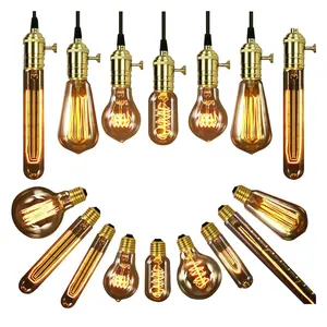 Ganriland Vintage Glühbirne G125 Edison Glühlampe 4W Dimmbare 220V LED Filament Dekorative Edison Glühbirne LED