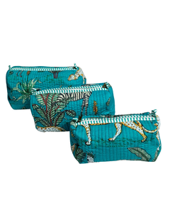 Bolsa de Maquillaje Reutilizable Ecológica de Algodón Acolchado con Cierre de Cremallera |   OEM Personalizado Disponible - Product Image 1